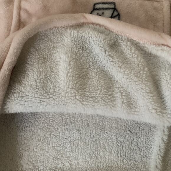 NEW GRUMPY & GORGEOUS WOMEN'S PINK WEARABLE COOKIES SHERPA HOODIE BLANKET L/XL - Picture 3 of 7